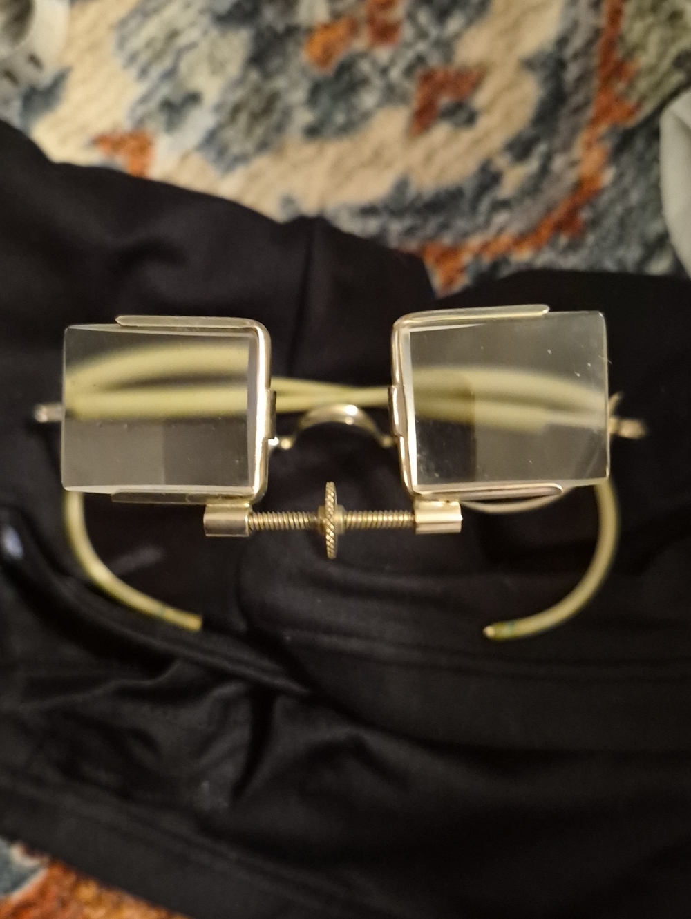 Antique American Optical Beebe Binocular Loupe Magnifier Glasses